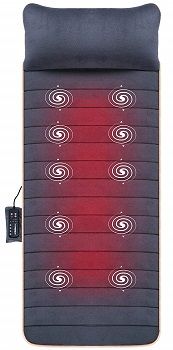 Snailax Massage Mat with 10 Vibrating Motors and 4 Therapy Heating SL-363