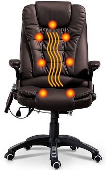 Massage Chair Office Swivel Executive Ergonomic Heated
